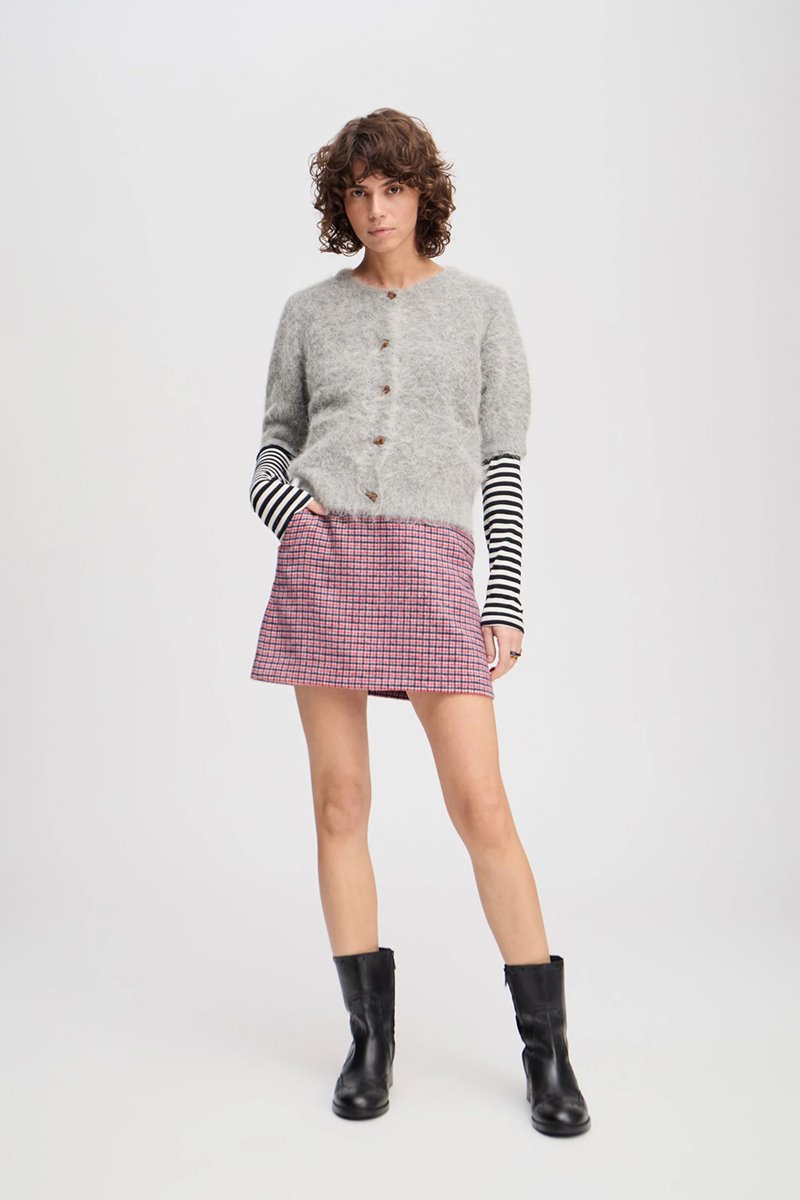 Munthe  locca knit grey back