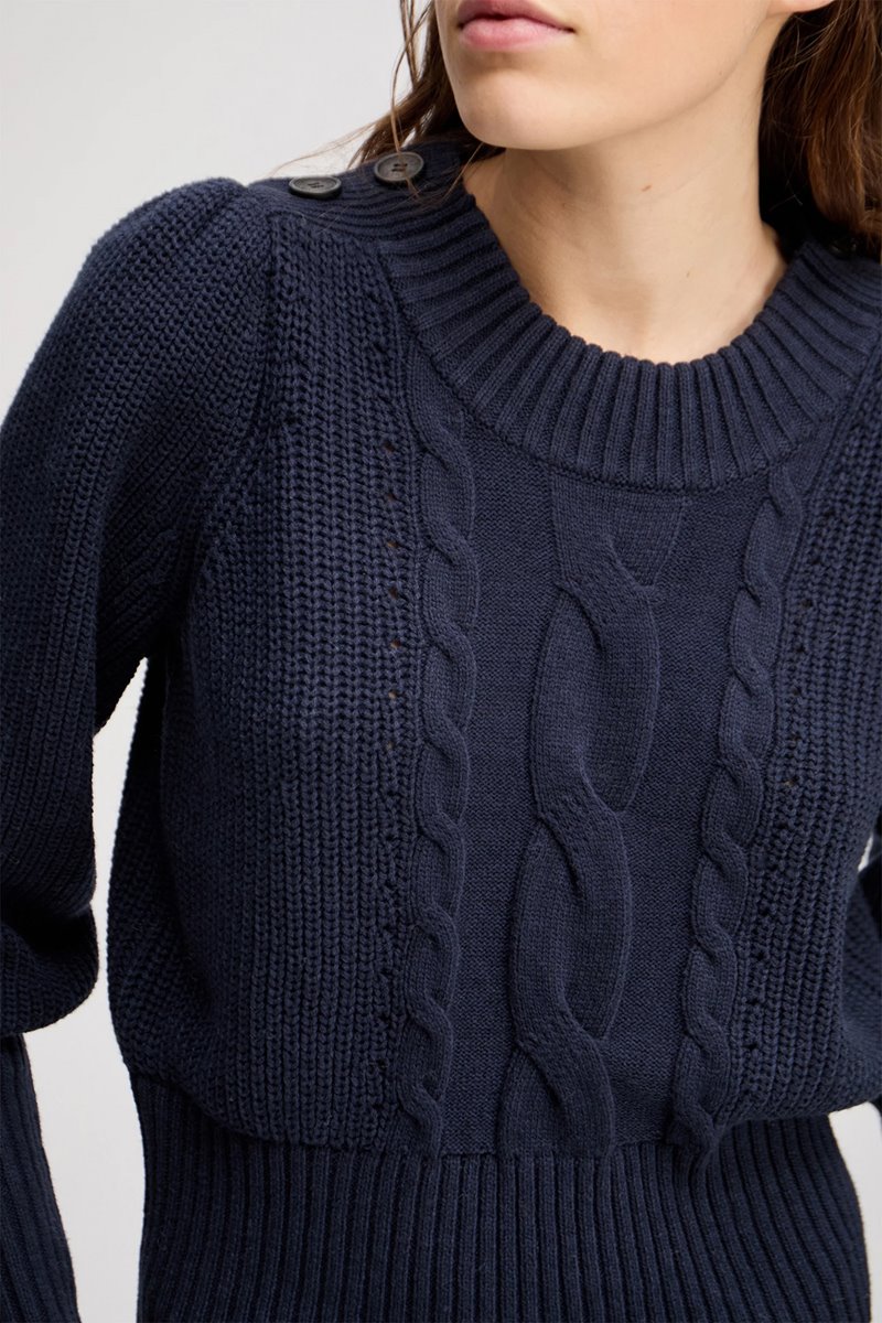 Munthe  lysta knit navy back