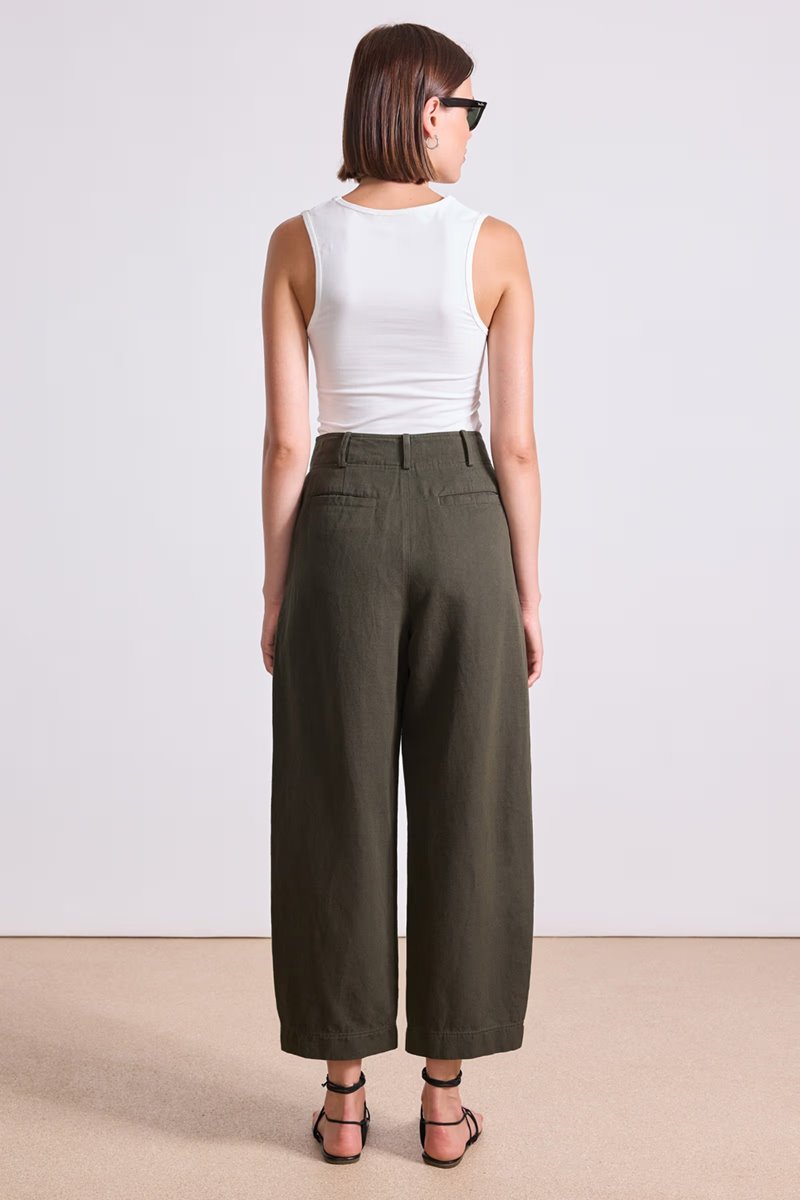 Apiece Apart bari cropped trouser rosin side