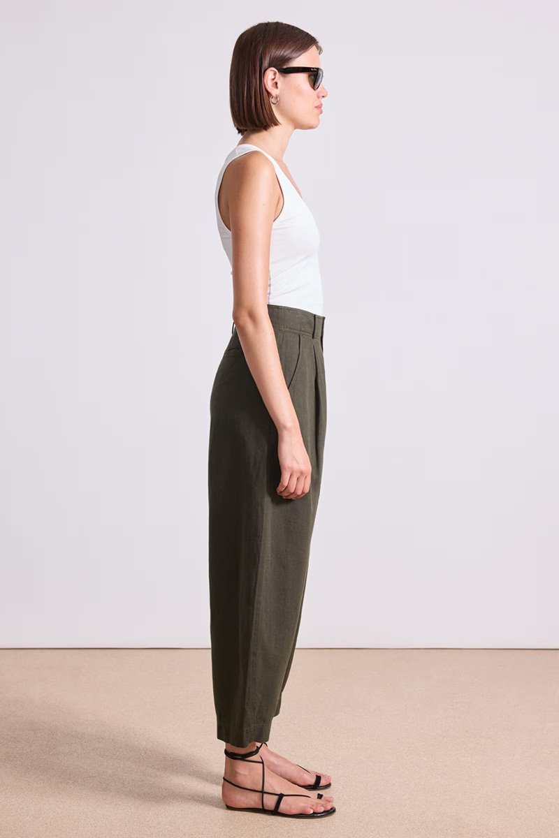 Apiece Apart bari cropped trouser rosin detail
