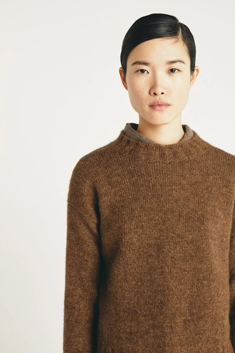 Masscob edna knit chestnut side