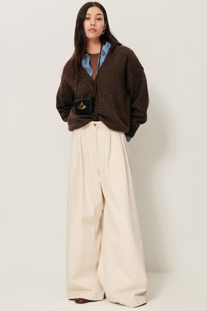 Sessun sweet monroe cardigan dark stone back