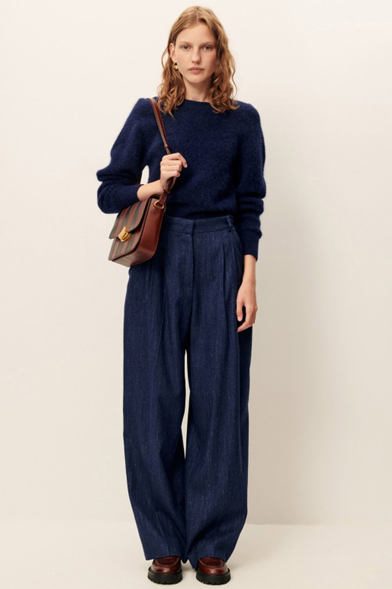 Sessun emile pleat pant queen blue side