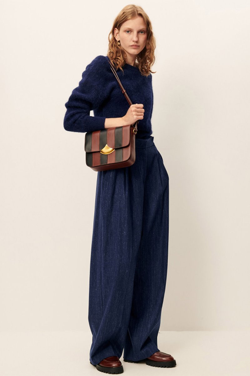 Sessun emile pleat pant queen blue detail