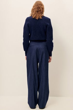 Sessun emile pleat pant queen blue model