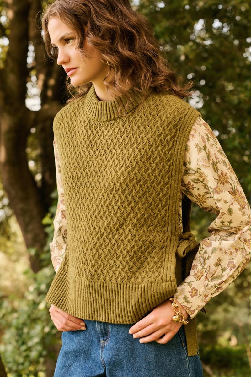 Petite Mendigote miyoko knit spinach
