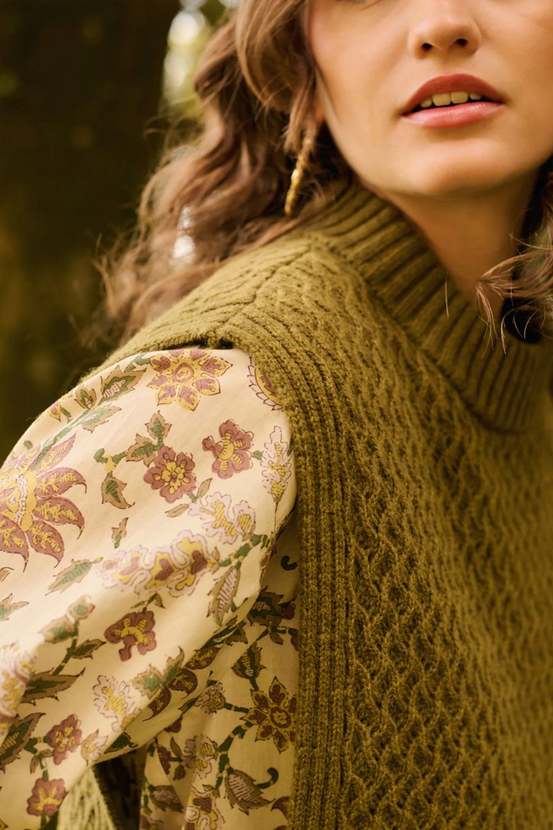 Petite Mendigote miyoko knit spinach back Petite Mendigote miyoko knit spinach back