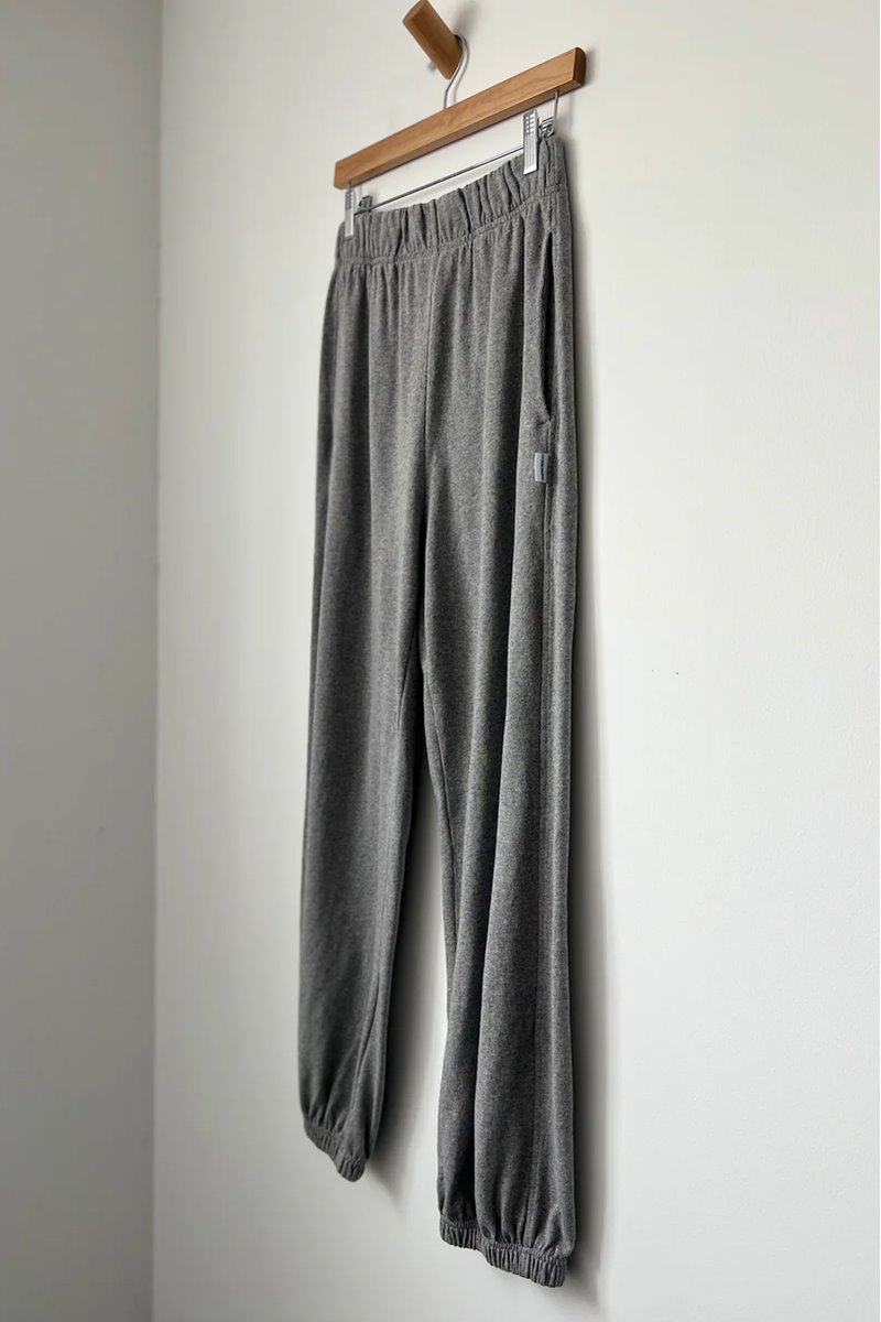 Le Bon Shoppe balloon pant heather grey side Le Bon Shoppe balloon pant heather grey side