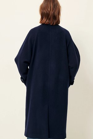 Sessun bleckett coat indigo detail Sessun bleckett coat indigo detail