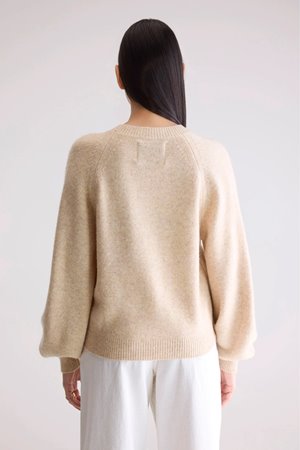 Bellerose amika knit beige melange side Bellerose amika knit beige melange side