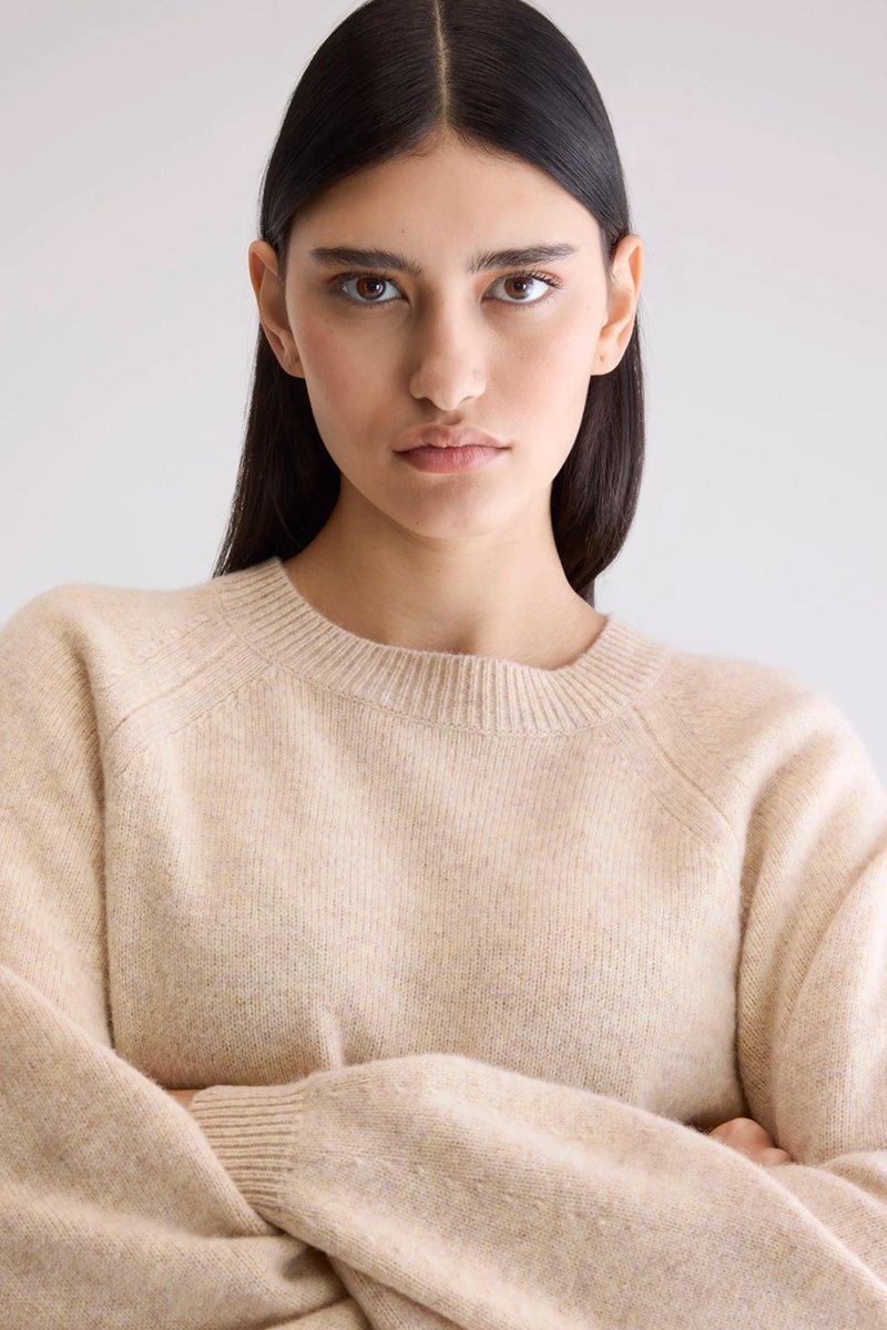 Bellerose amika knit beige melange detail Bellerose amika knit beige melange detail