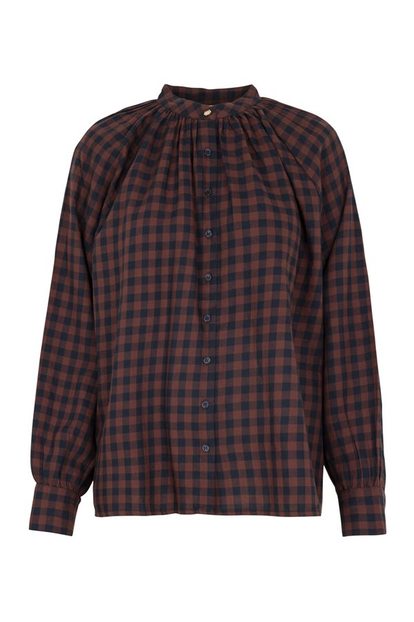 Petite Mendigote tea blouse noisette
