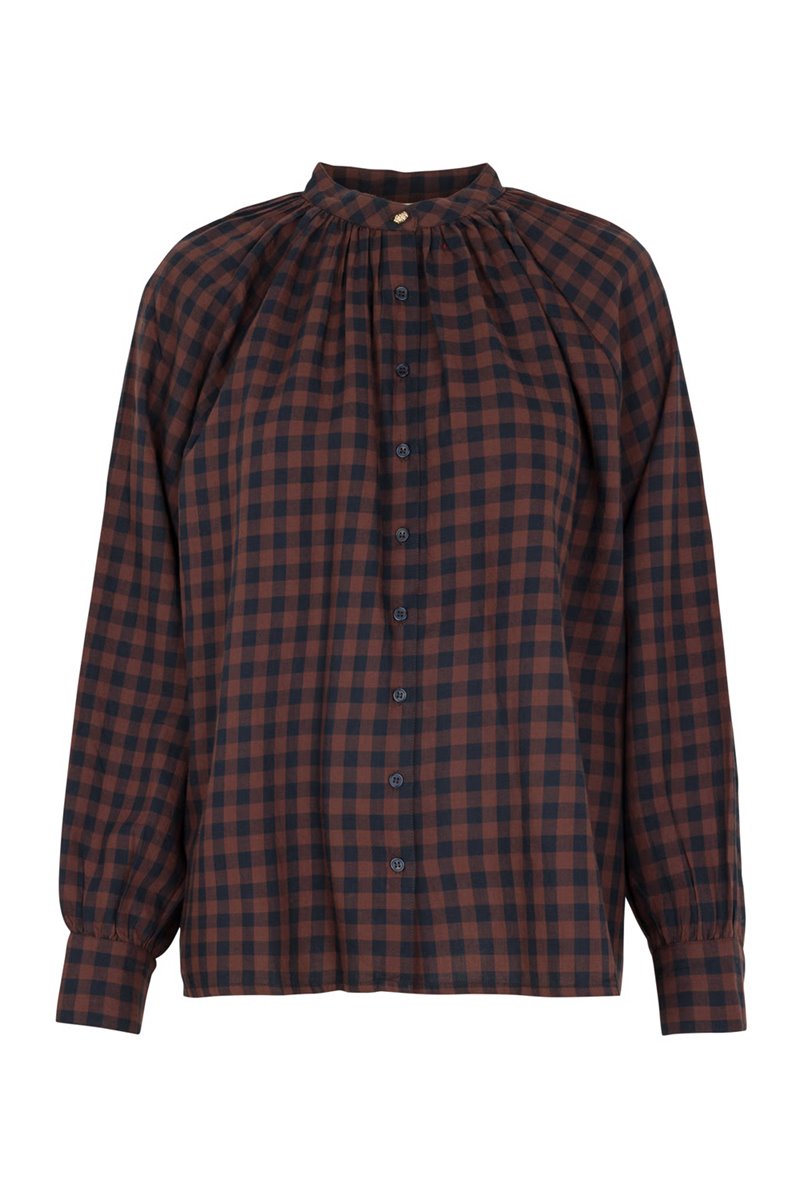 Petite Mendigote tea blouse noisette