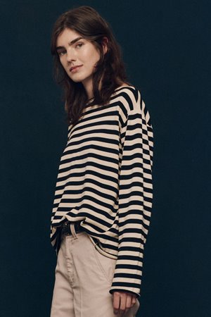 The Great the sailor top black stripe back The Great the sailor top black stripe back