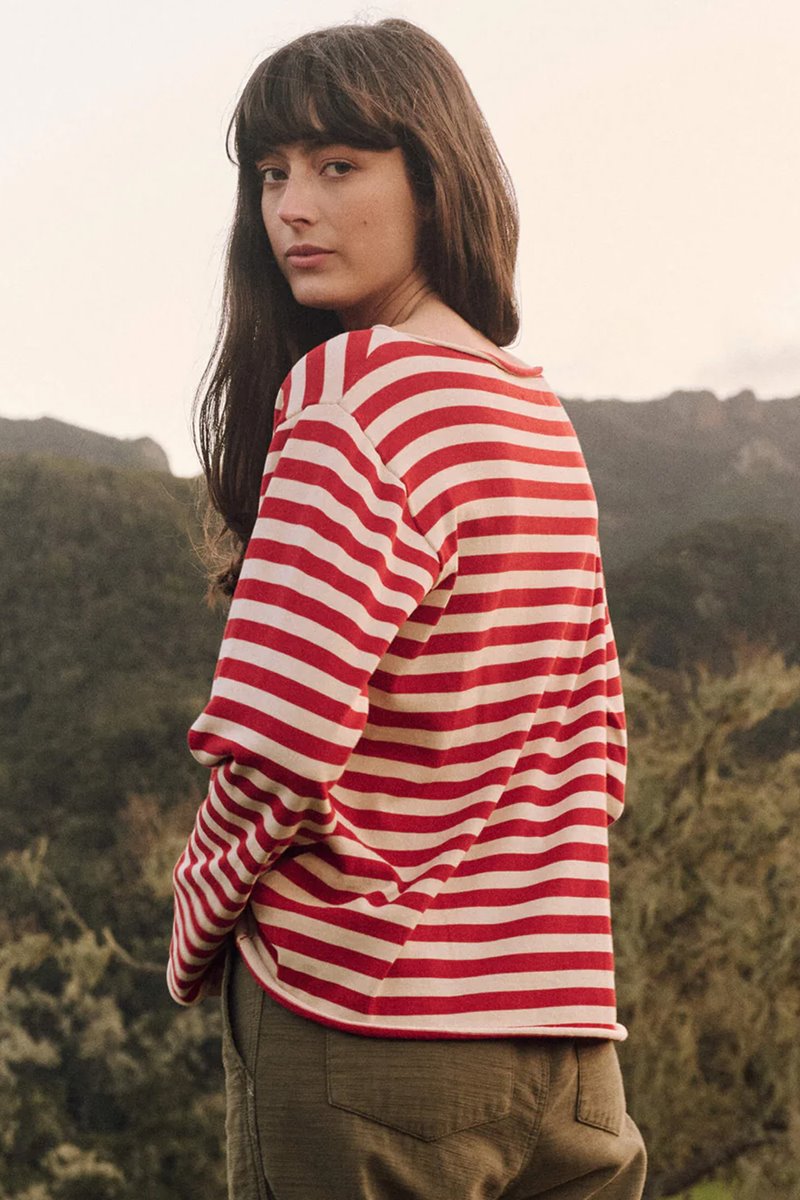 The Great the sailor top maple stripe  back The Great the sailor top maple stripe  back