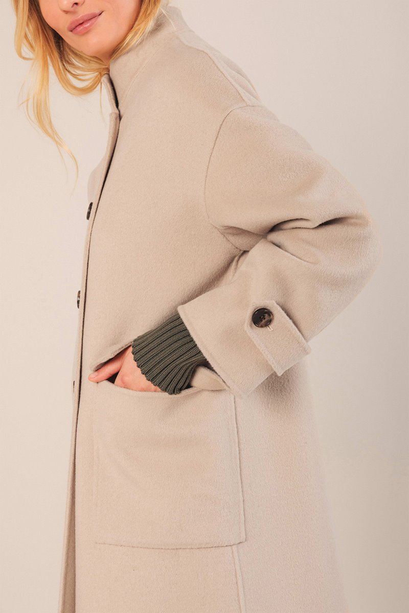 Indi & Cold  abrigo coat stone