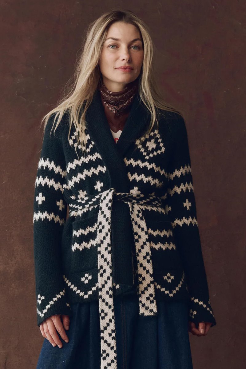 The Great the reversible shepherd cardigan