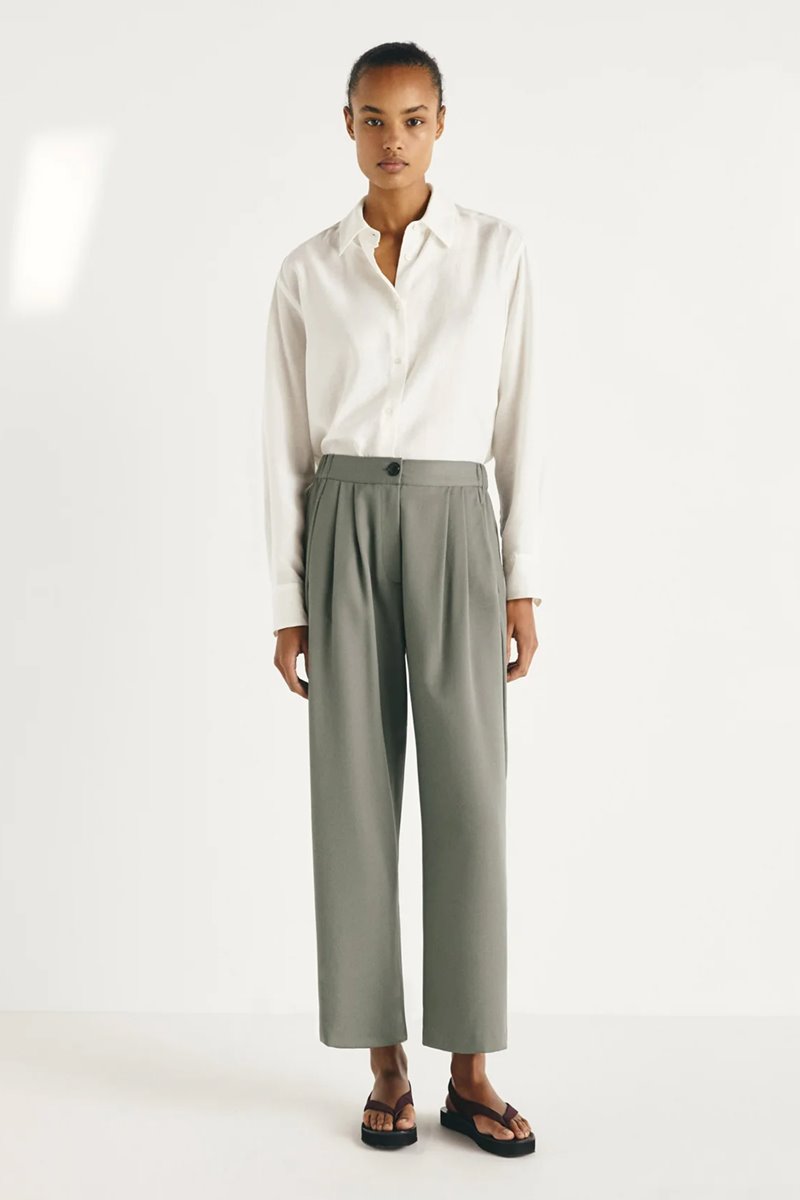 Masscob cedar trouser liquen side