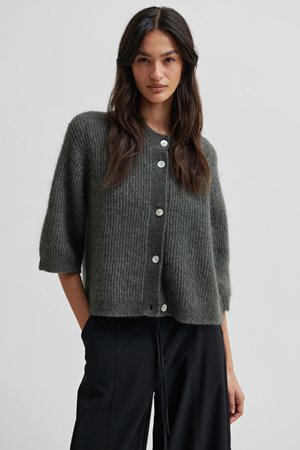 Second Female andrea rib cardigan beluga