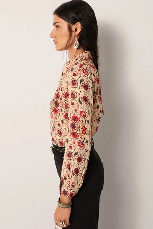 Maison Hotel amrit blouse coquelicot coquillage back
