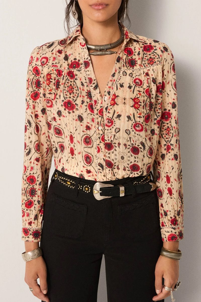 Maison Hotel amrit blouse coquelicot coquillage side