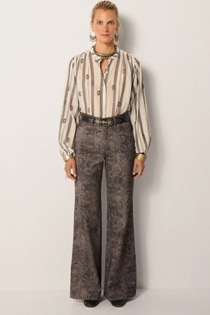 Maison Hotel perla blouse ivory paisley back