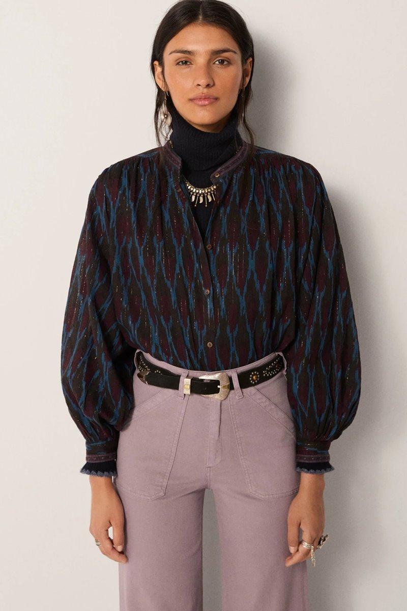 Maison Hotel giorgia blouse firework ocean
