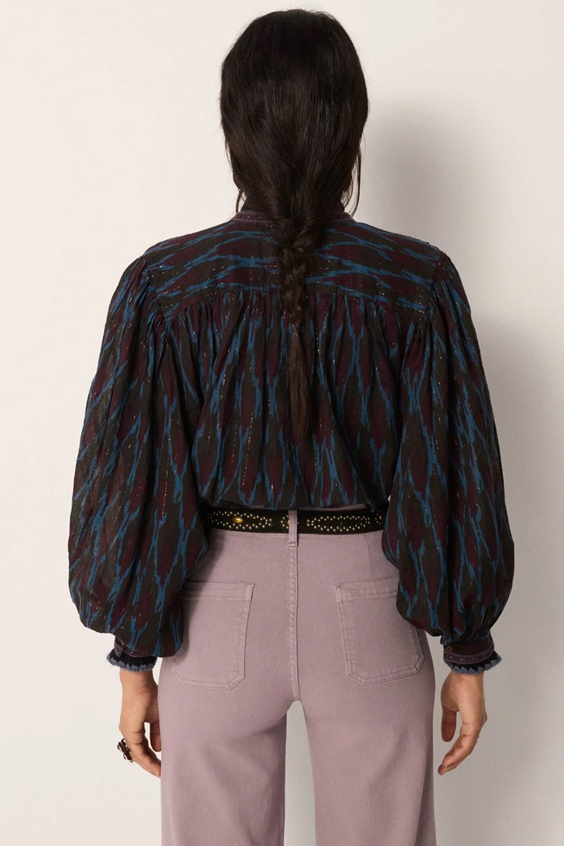 Maison Hotel giorgia blouse firework ocean back