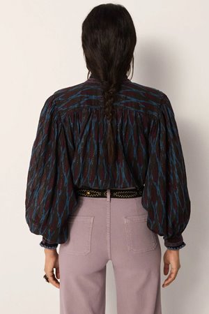 Maison Hotel giorgia blouse firework ocean back