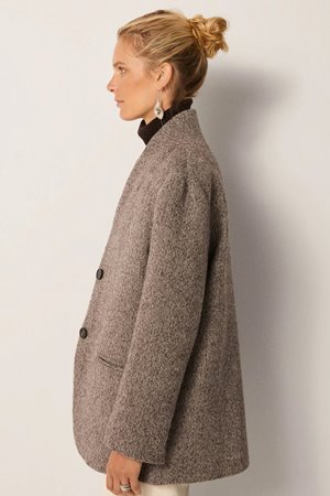 Maison Hotel clementine jacket ash mist side