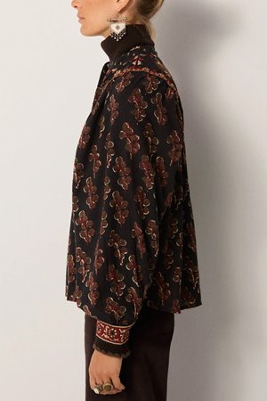 Maison Hotel scarlet blouse back