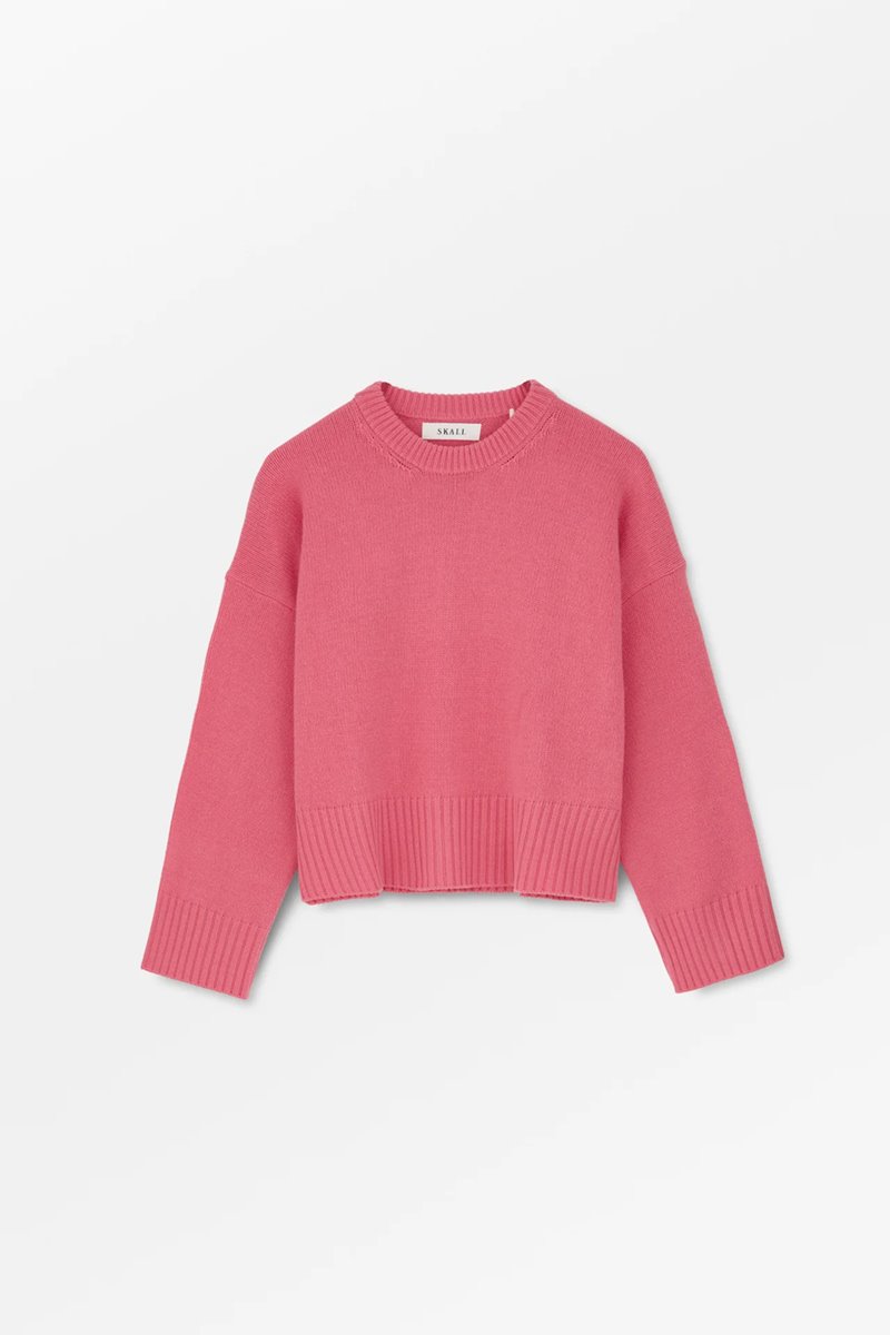 Skall Studio campa knit hot pink  detail