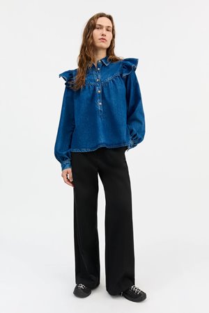 Skall Studio millie blouse vintage blue