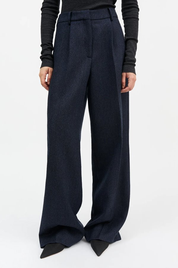 Skall Studio thom trouser navy black