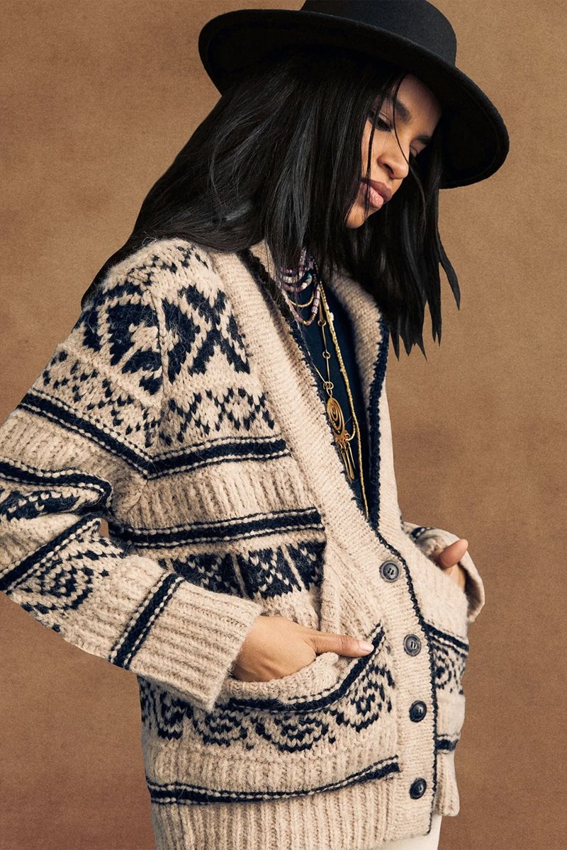 Xirena  vail cardigan oatmeal back