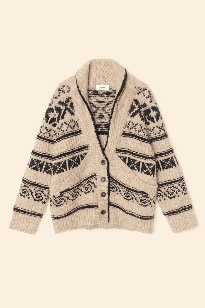 Xirena  vail cardigan oatmeal detail