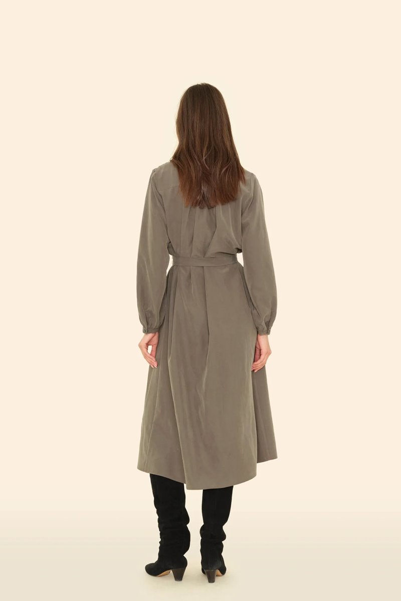 Xirena  lawson dress dusty army back
