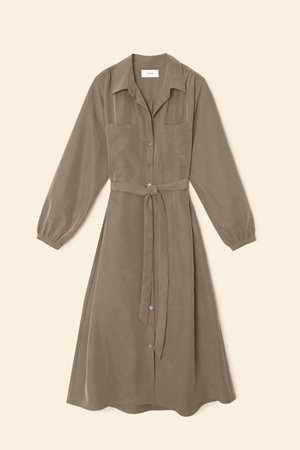 Xirena  lawson dress dusty army detail