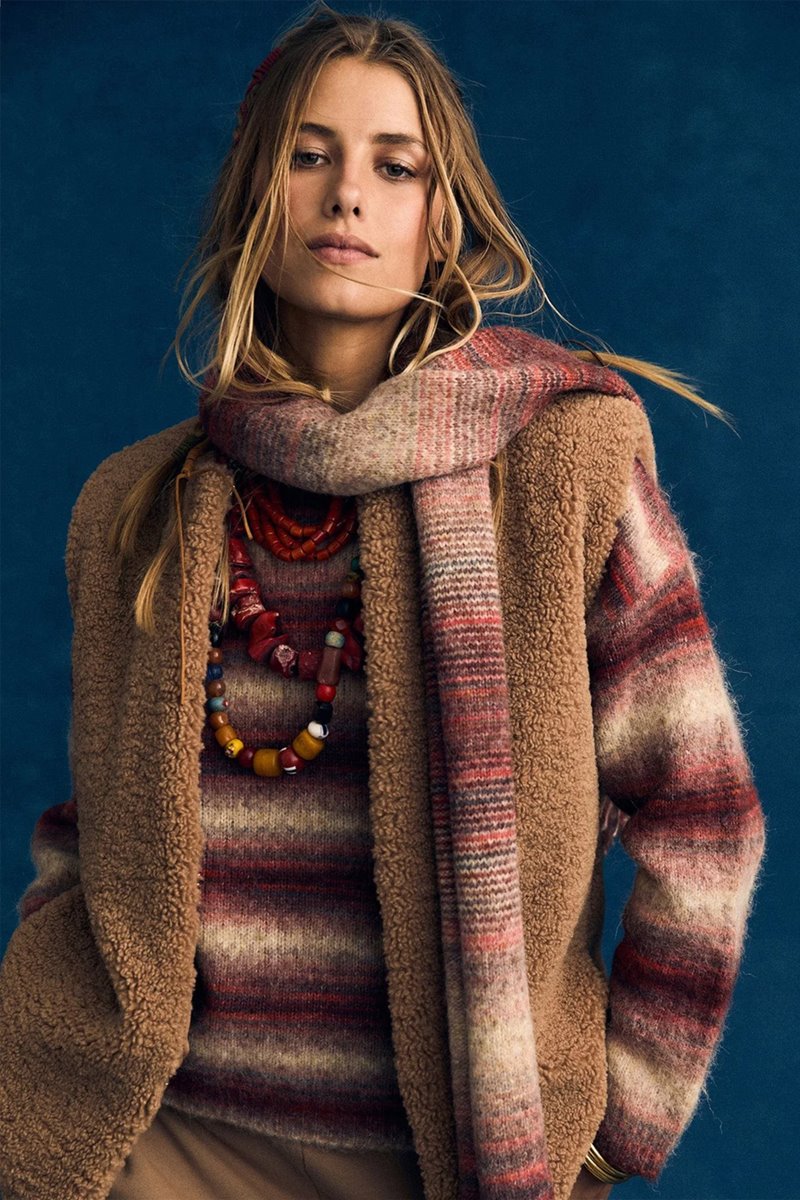 Xirena  anders sweater sienna ombre detail