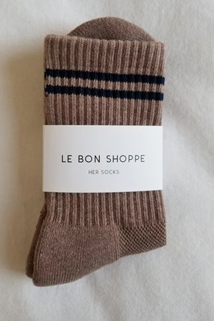 Le Bon Shoppe boyfriend sock cocoa