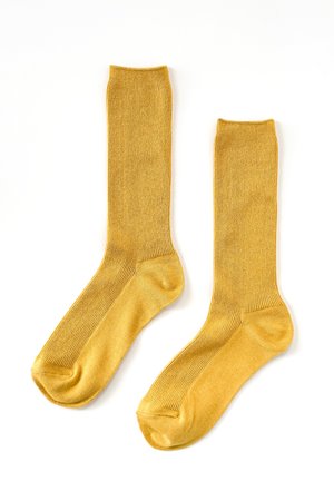 Le Bon Shoppe trouser sock bistro yellow back