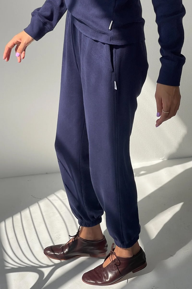 Le Bon Shoppe pointelle serene jogger navy back