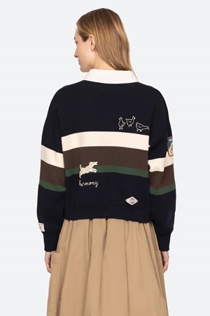Sea NY arther rugby sweater side