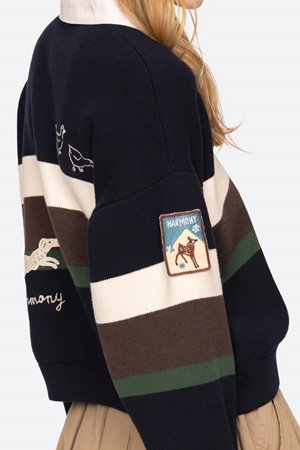 Sea NY arther rugby sweater detail