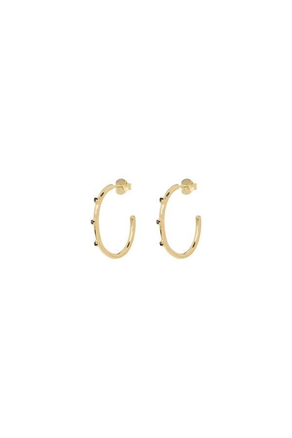 Anna & Nina medium stage light hoop earrings