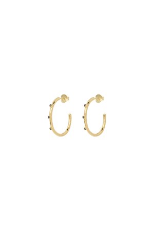 Anna & Nina medium stage light hoop earrings