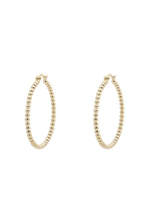 Anna & Nina solistice big hoops gold