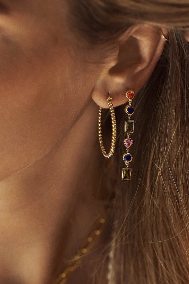 Anna & Nina solistice big hoops gold back