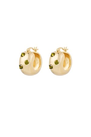 Anna & Nina tableau hoop earrings