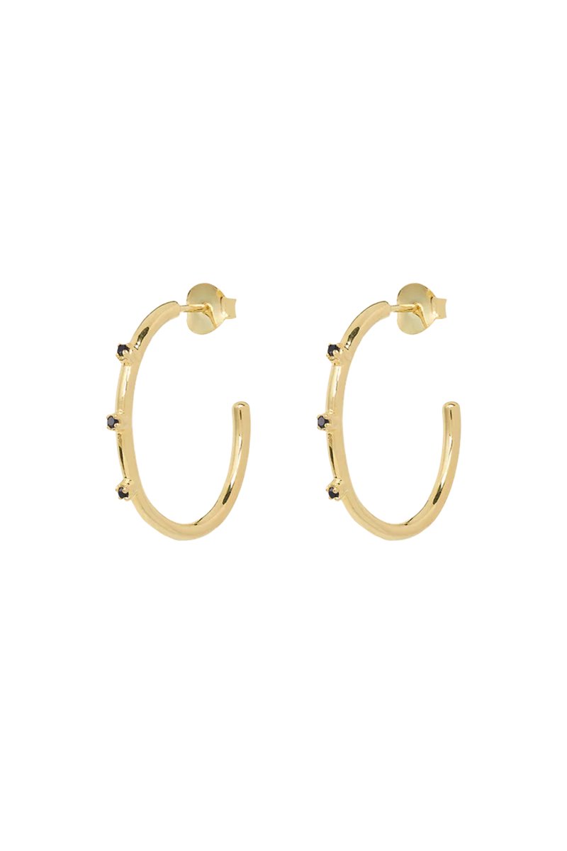 Anna & Nina medium stage light earring gold